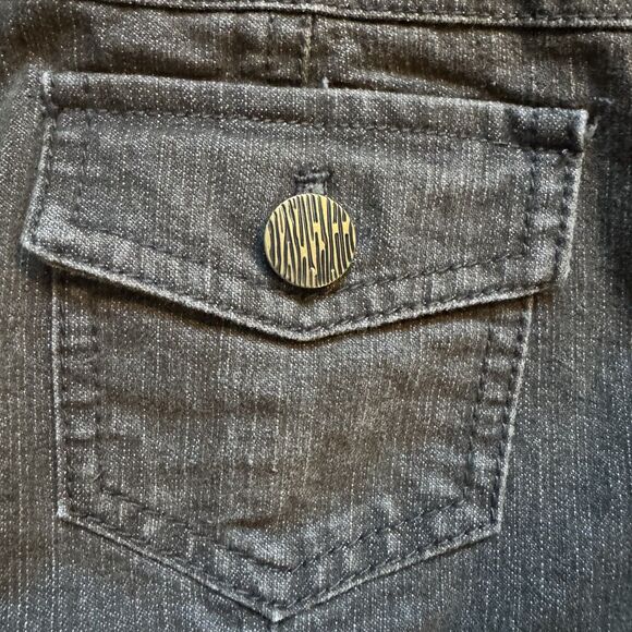 Vintage Ruby Rd Jean Jacket Sz 18 With Embellishments Y2K Grunge Boho Rocker 90s - Picture 9 of 16